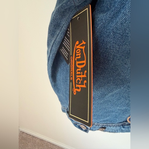 Viral Von Dutch Blue Denim Jacket - Picture 4 of 4